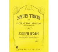 Six trios: op. 100. Hob. IV/6-11. flute, violin and cello. Jeu de parties.