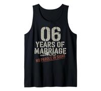 Six Years Of Marriage 6 year wedding anniversary Camiseta sin Mangas