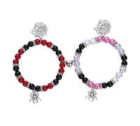 SIXDUTON 2 Pulseras a Juego para Parejas Amistad Pulseras, Pulseras Mejores Amigas, Regalos Originales San Valentin Para Mujer y Hombre Pareja (Araña & Araña)