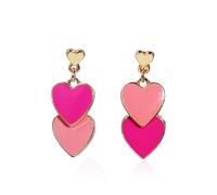 SIXDUTON Pendientes de Amor para Mujer, Pendientes Corazón de San Valentín, Joyas Regalos para Bodas, Cumpleaños, Día de San Valentín, Aniversario (Rosa)
