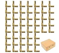 Sixfolo 50 Piezas Mini Bisagras Ocultas Bisagra Invisible de Barril 5mm Bisagra de Latón Cilindrica Mini Bisagras Pequeñas para Caja de Joyería de Bricolaje,Muebles en Miniatura((5 * 25mm)