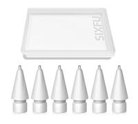 SIXFU 6 Puntas de Repuesto para lápiz Apple, Accesorios duraderos para iPad Pro/Apple Pencil Pro/USB-C/1ª generación/2ª generación (Longitud Media)