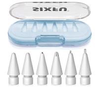 SIXFU Puntas de punta para puntas de lápiz Apple, juego de puntas de Apple Pencil Pro, puntas de repuesto profesionales resistentes con accesorios de funda azul, compatibles con iPad Pencil 2/1 USB C