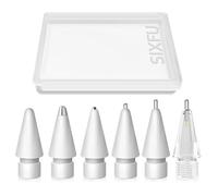 SIXFU Puntas de repuesto para lápiz Apple, múltiples puntas duraderas para iPencil, accesorios para iPad Pro/Apple Pencil Pro/USB-C/1ª generación/2ª generación (6 piezas)