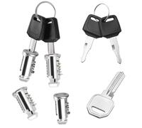 SIXHAOBU 4 Piezas Cilindro de Cierre para Thule, Portaequipajes para Techo Cerraduras de Seguridad de Barril, Cerradura de Seguridad con 4 Llaves y 1 Llave de Control para Thule cilindros de cerradura