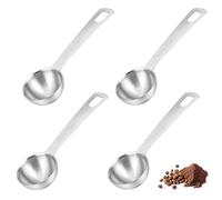 SIXHAOBU 4 Piezas Cucharas Medidoras de 15ml Cuchara Porcionadora Café, Medidores De Gramos, Cuchara Para Especias Acero Inoxidable para Cocinar, Hornear, Medir Líquidos Y Café