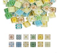 SIXHAOBU 81 Piezas Teselas Para Mosaicos, Mosaico Contiene 12 Patrones de Impresión Diferentes, pequeños pequeños mosaicos para manualidades, manualidades, decoración del hogar, proyectos de arte