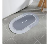 SIXHOME Alfombra de Baño Antideslizante Alfombrilla de baño Lavable a Máquina Súper Absorbente(Azul,40 * 60cm)