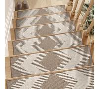 SIXHOME Autoadhesiva Antideslizante para Escaleras Interiores de 20 * 76cm 1 pcs Protectores de Madera Antideslizantes y absorbentes del Sonido con Respaldo Adhesivo marrón