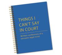 Sixrip Legal Mind Lined Notebook, Lawyer Coworker Gift, Navy Blue
