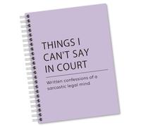 Sixrip Things I Can't Say In Court Notebook, Lawyer Gift, Purple