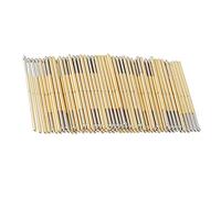 SIXRUN 100pcs Sonda de Prueba de Resorte P100 E2, Pin Pogo Cónico para Pruebas de PCB 3A con Cabeza Cónica para Pruebas de Dedos Dorados y Almohadillas de PCB