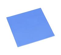 SIXRUN 100x100x2mm Almohadilla Térmica para CPU Almohadilla de Enfriamiento de Alta Conductividad para Enfriamiento de CPU GPU 1.2w a 2.0w No Conductora Suave y Cortable (Blue)