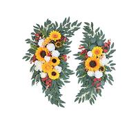 SIXRUN 2 Piezas Floral Artificial Flores Colgantes de Seda para Decoración de Boda, 31.5x19.7in 21.7x13.8in, para Ceremonia de y Recepción (310.00)