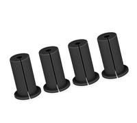 SIXRUN 4 Ojales de Goma para Cables Ethernet para Pasar Cables Limpios a Través de Aberturas de Pared de 1 Pulgada, Adecuados para el Hogar y el Exterior (Black)