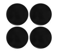 SIXRUN 4 Tapas Centrales para Ruedas, Cubiertas para Bujes de Rueda de 69 Mm, ABS, a Presión, Impermeables y Resistentes a los Arañazos para Bujes de Rueda Originales de automóviles. (Black)
