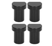 SIXRUN 4 Uds. Para Perros de Banco de Carpintería, Topes de Freno de Aleación de Aluminio Duraderos Para Fijar Tablas de Madera de 20mm de Diámetro (BLACK)