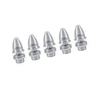 SIXRUN 5 uds. Soportes Adaptadores de Hélice Tipo Bala de Aluminio de 5mm para Motores RC, Duraderos, Pasatiempos de Control Remoto, Gris Claro