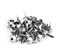 SIXRUN 50 Piezas Deslumbrantes Tachuelas con Cabeza de Clavo para Decoración de Bolsos, Púas de Alta Resistencia para Suministros de Artesanía de Cuero, Ideal para Estilo Punk, en 6 Opciones de