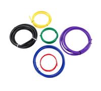 SIXRUN 6 Extensiones de Tubo de Cobre para Aire Acondicionado, Tiras de Plástico PE de 4 M con Kit Doblador Incorporado para Profesionales de HVAC y Entusiastas del Bricolaje, Codificadas por