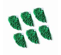 SIXRUN 6 Pompones de Porristas, Material Elástico, 7 Opciones de Color, Equipos de Porristas y Fiestas de Baile (Green)