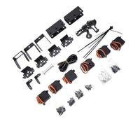 SIXRUN 6DOF Manipulator, Kit de Garra de Abrazadera, Piezas Robot Industrial con Equipo Dirección Analógica para la Enseñanza Universitaria, Producción Identificación