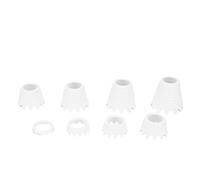 SIXRUN 8pcs TPU Tees de Golf Irrompibles, Camisetas de Gama de Conducción de Práctica de Golf, con Diseño de Base Ondulada para el Campo de Conducción en el Hogar, Entrenamiento Al