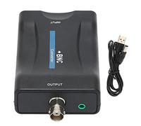 SIXRUN Adaptador Coaxial a HD Mi, Convertidor BNC a HD Mi, Convertidor Coaxial a HD Mi para Antena de TV, Adaptador de Vídeo para HDTV, Monitor y Proyectores (Black)