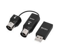 SIXRUN Adaptador MIDI Inalámbrico, con Baja Latencia de 3ms, 2.4GHz y Batería de 48H para Teclados de Piano Digital y Dispositivos MIDI