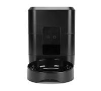 SIXRUN Alimentador Automático de Mascotas Temporizado Configuración de un Toque Conectividad WiFi Algoritmo Preciso para una Dieta Equilibrada Material ABS (Black)