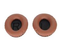 SIXRUN Almohadillas de Repuesto para Auriculares QC35 35ii QC25 QC15 QC2 AE2 AE2i AE2W, Espuma Viscoelástica de Cuero Proteico, Cómodas Almohadillas (Café)