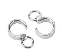 SIXRUN Anillo para Patas de Pájaros, Clips Duraderos de Acero Inoxidable para Patas de Loro para Entrenamiento de Pájaros, 10 Uds. para Amantes de Loros Al Aire Libre (9#)