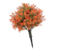 SIXRUN Árboles Artificiales de Bolas de Topiario de 19,69 Pulgadas, Juego de 2 Arbustos de Imitación Vívidos con Estacas para el Suelo para Jardín y Patio