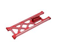 SIXRUN Armazón de Barra con Ruedas de Aleación de Aluminio para LOSI 1/10 22S 2WD Drag Car, Juego de Barra con Ruedas de con Soporte Estable y Resistencia Al Impacto (Rojo)