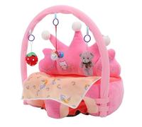 SIXRUN Asiento de Apoyo para Bebés, Suave en Forma de Sigue Sentado, Cómodo Aprendiendo a Sentar la Silla, el Asiento de Lujo con la Actividad de los Juguetes de Babero de Babeo (Rosado)