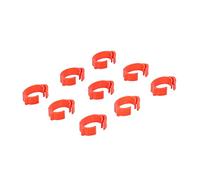 SIXRUN Bandas para Patas de Aves de Corral Anillos de Pie Duraderos para Identificación de Ganso de Pato de Pollo Numerados 01-100 para Suministros de Aves de Corral Naranja 100 Piezas para Ganso de