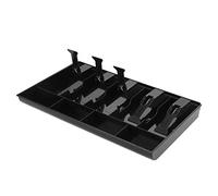 SIXRUN Bandeja de Efectivo Inserto de Cajón de Efectivo Extraíble Compacto Negro para Almacenamiento y Organización de Caja Registradora 40,5 * 24,5 * 3, Cm (BLACK)