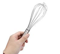 SIXRUN Batidora Manual de Huevos, Herramienta de Mezcla de Acero Inoxidable 304 para Hornear en Casa, Batidor de Huevos de 7 Hilos, Utensilio de Cocina de 11,4 Pulgadas