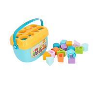 SIXRUN Bloque Clasificador de Formas Geométricas Coloridas, Juguete a Juego para Entrenamiento de Agarre de Niños Pequeños, Juguete Sensorial de Educación Temprana para Niños