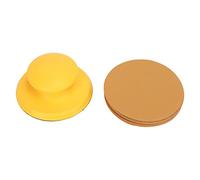 SIXRUN Bloque de Lijado Manual, Diseño de Antideslizante | Incluye papel de lija de 15 piezas, gancho y bucle, liviano, ideal para madera y caucho.