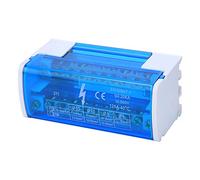 SIXRUN Bloque de Terminales Caja de Distribución, Caja de Conexiones de Riel DIN Monofásica de 2 Niveles para Gabinetes de Alto Voltaje Ingeniería Eléctrica