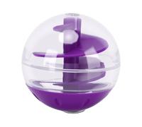 SIXRUN Bola Interactiva Dispensadora de Golosinas para Gatos, Juguete para Estimular la Mente, Diseño Compacto, Hecho de Plástico Duradero, 1 Unidad (Purple)