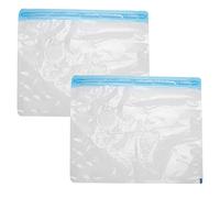 SIXRUN Bolsa de Almacenamiento Al Vacío Organizador Sellado Comprimido Eficiente para Ropa, Zapatos, Cámaras, Viajes | PA+PE Transparente 2 Piezas de Entrada de Aire de Rosca de 3,5 Cm (M:32 * 26CM)