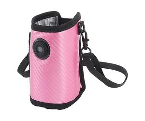 SIXRUN Bolsa de Calentador de Botellas de Leche para Bebés, Calentador Portátil de Biberón con 23 Niveles de Control de Temperatura (Rosa roja)