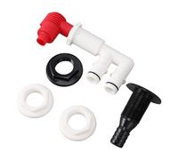 SIXRUN Bomba Baitwell, Kit Combinado de Aireador de Bombeo de Plástico con Válvula de 1 1/16 Pulgadas para Pozos Vivos y Pozos de Cebo