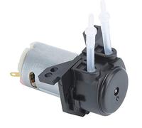 SIXRUN Bomba de Manguera Peristáltica Multifuncional para Jardín, Fácil de Limpiar y Mantener para Análisis Bioquímico, Color Negro, CC de 12 V, 1 Bomba Dosificadora (BLACK)