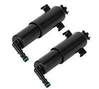 SIXRUN Boquilla Lavafaros, Negra, Rociador de Faros 61677179311 para Serie 3 E90 E91 E92 E93 2006-2011 Fácil Instalación