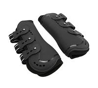 SIXRUN Botas de Pata Delantera de Caballo, Protector Duradero Que Absorbe los Golpes para Saltar, Montar en Eventos, Paquete de 2 Neopreno y PU (Medio)