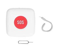 SIXRUN Botón SOS para de Alerta de Emergencia para Personas Mayores, Interruptor de Alarma de Ayuda Inteligente con un , Diseño Mini Inalámbrico para Suministros Domésticos y Hospitalarios, ABS