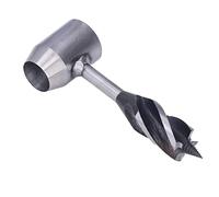 SIXRUN Broca de Barrena Manual de Acero Al Carbono, Herramienta Duradera para Carpintería, Bushcraft, Supervivencia Al Aire Libre, 25mm